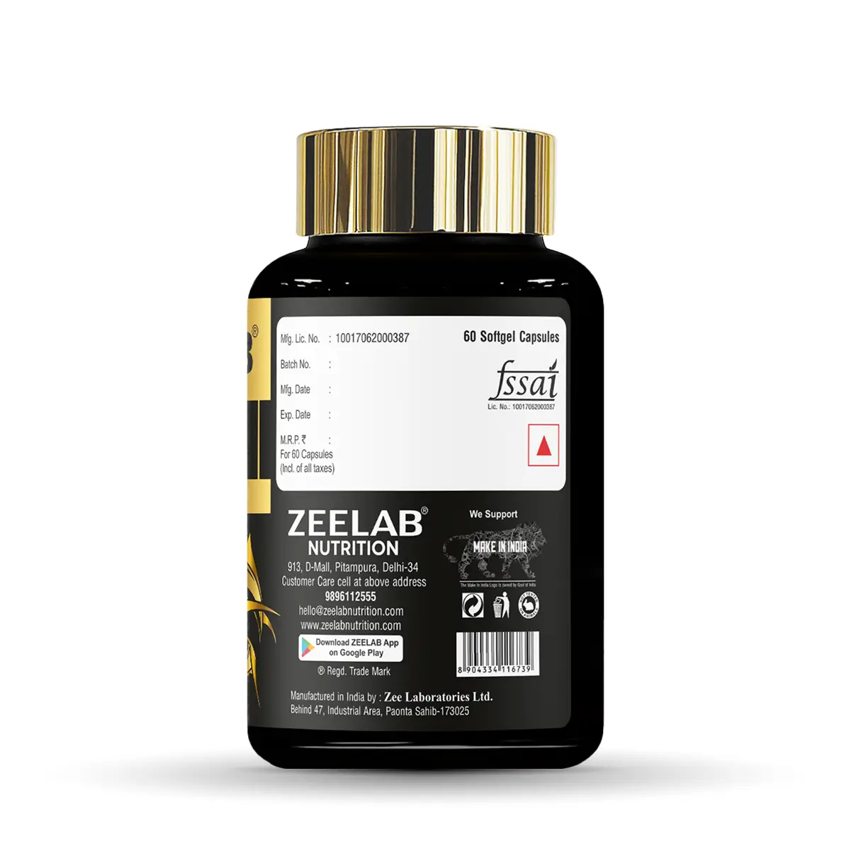 Zeelab Omega 3 Fish Oil Capsules